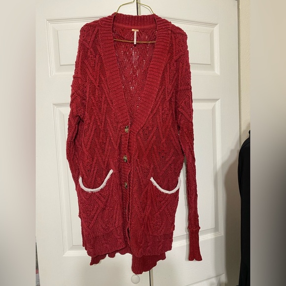 - Free People Montana Cable Knit Cardig size XS - Picture 2 of 8